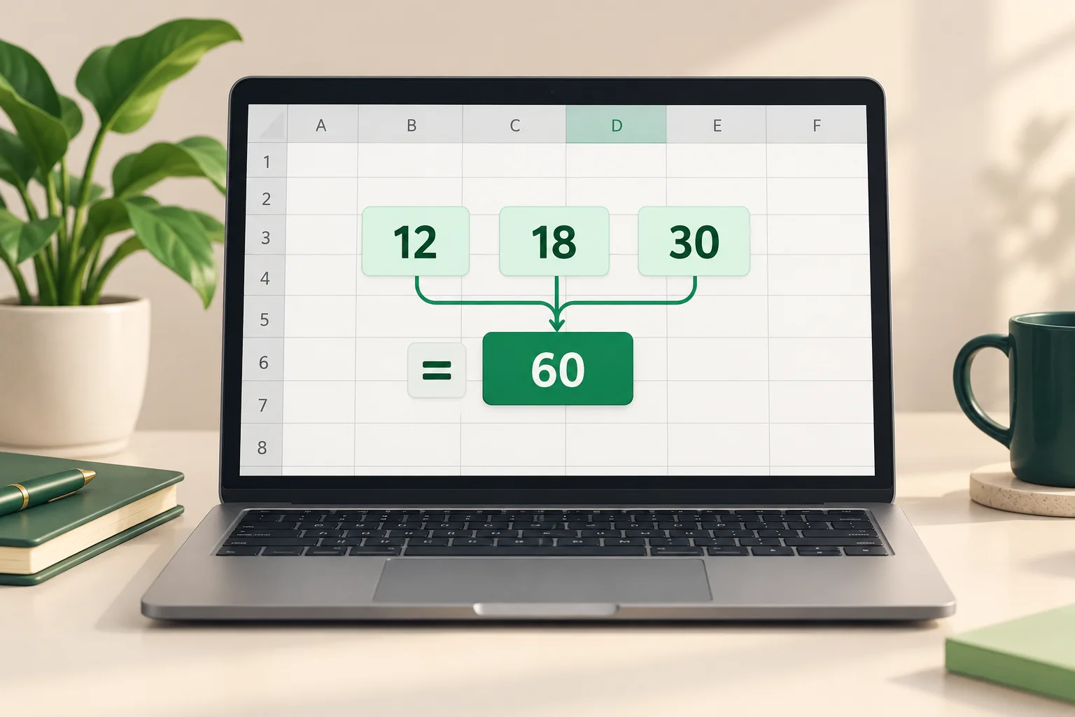 Excel Formula Shortcuts: Build and Check a Small Calculation