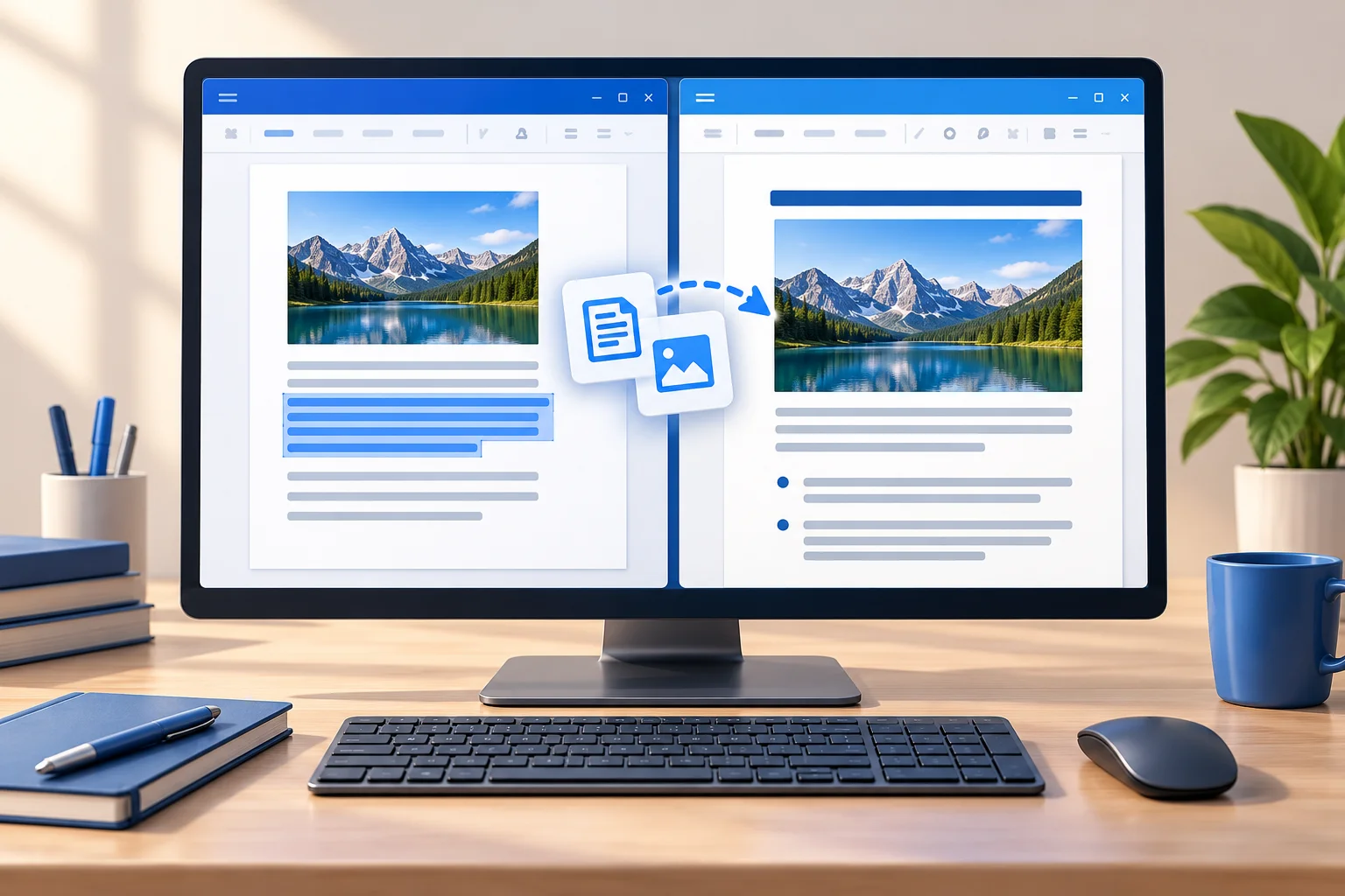 Windows 11 Shortcuts for a Two-Document Workflow